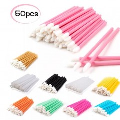 Mini aplicatoare, betisoare Lip Brush pentru aplicare extensii gene - 50 buc