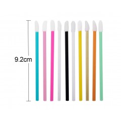 Mini aplicatoare, betisoare Lip Brush pentru aplicare extensii gene - 50 buc