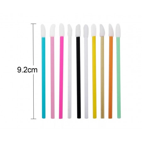 Mini aplicatoare, betisoare Lip Brush pentru aplicare extensii gene - 50 buc