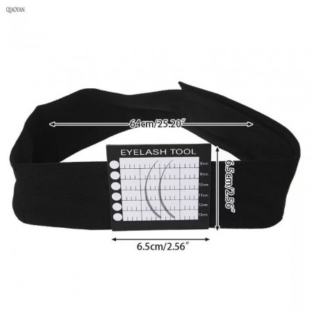 Magnetic headband with 4 magnetic pallets for eyelash extensions