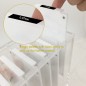 Organizator Magic Box transparent cu 9 palete lungi pentru extensii gene, depozitare extensii gene si palete magnetice