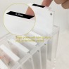 Organizator Magic Box transparent cu 9 palete lungi pentru extensii gene, depozitare extensii gene si palete magnetice