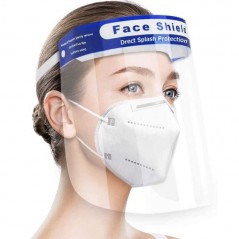 Plastic face shield, anti-fog