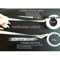 Rola profesionala, Banda scotch pentru extensii de gene, 40% din folie si 60 % din hartie