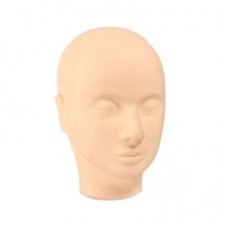 KIT - Mannequin Head, Practice Training Head for Lash Extention, Soft-Touch Rubber, Easy to Clean