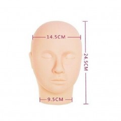 KIT-uri - Cap manechin din silicon, pentru practica cu extensii gene