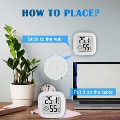 Mini digital thermometer, for measuring humidity and temperature, Digital hygrometer
