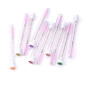 Tub mic cu 1 buc de Periuta mascara glitter,  cadou pentru clientii tai - Roz deschis