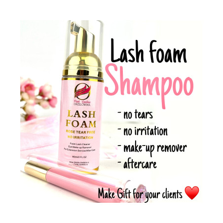 Set Spuma de curățare gene, în punga de cadou, Lash Shampoo