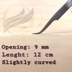 Tweezer no.7 Curved Tweezer Shahbaz & Sons , Excellent Precision, For volume eyelash extensions