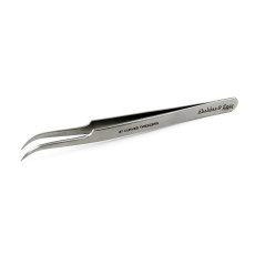 Tweezer no.7 Curved Tweezer Shahbaz & Sons , Excellent Precision, For volume eyelash extensions