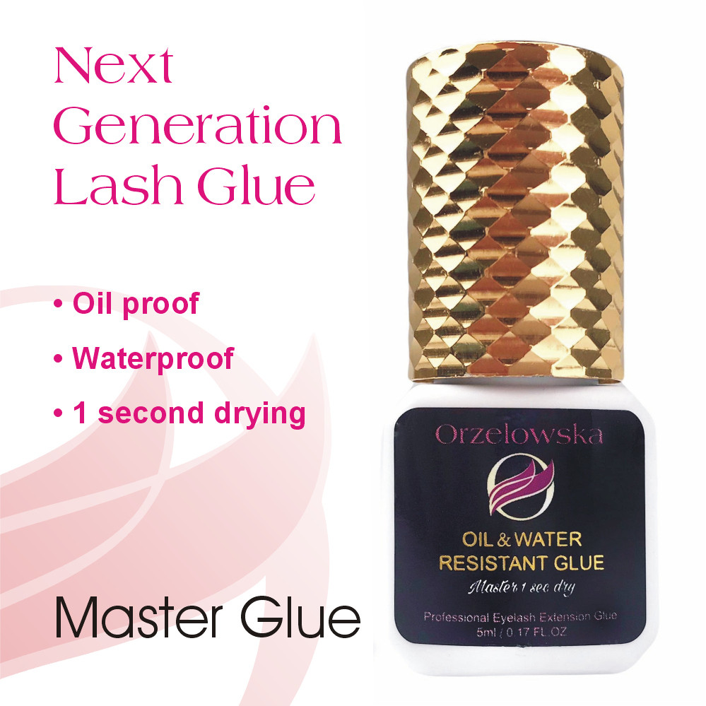 Adhesivo Master Orzelowska resistente al agua y al aceite, para pestañas postizas.