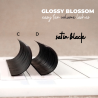 0.07 C Glossy Blossom, extensii gene easy fanning, mega volume lashes, negru usor lucios