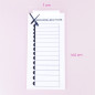Paleta lunga cu magnet - 7 x 14,5cm, pentru organizarea extensiilor de gene