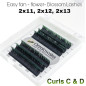 0.07 Easy Fan lashes,mix 11-13, Volum, Blossom flower Ombre - Verde
