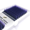 Extensiones de pestañas ombre Blossom, morado y negro, curvatura B, C, D y L, 0.07