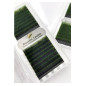 Extensiones de pestañas ombre Blossom, verde y negro, 0.07, 16 líneas