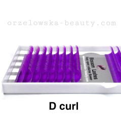 B,C,D,L 0.07, Pestañas de abanico fáciles de color morado, extensiones de pestañas de volumen rápido, Easy Fan