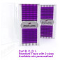 B,C,D,L  0.07, Pestañas de abanico fáciles de color morado, extensiones de pestañas de volumen rápido, Easy Fan