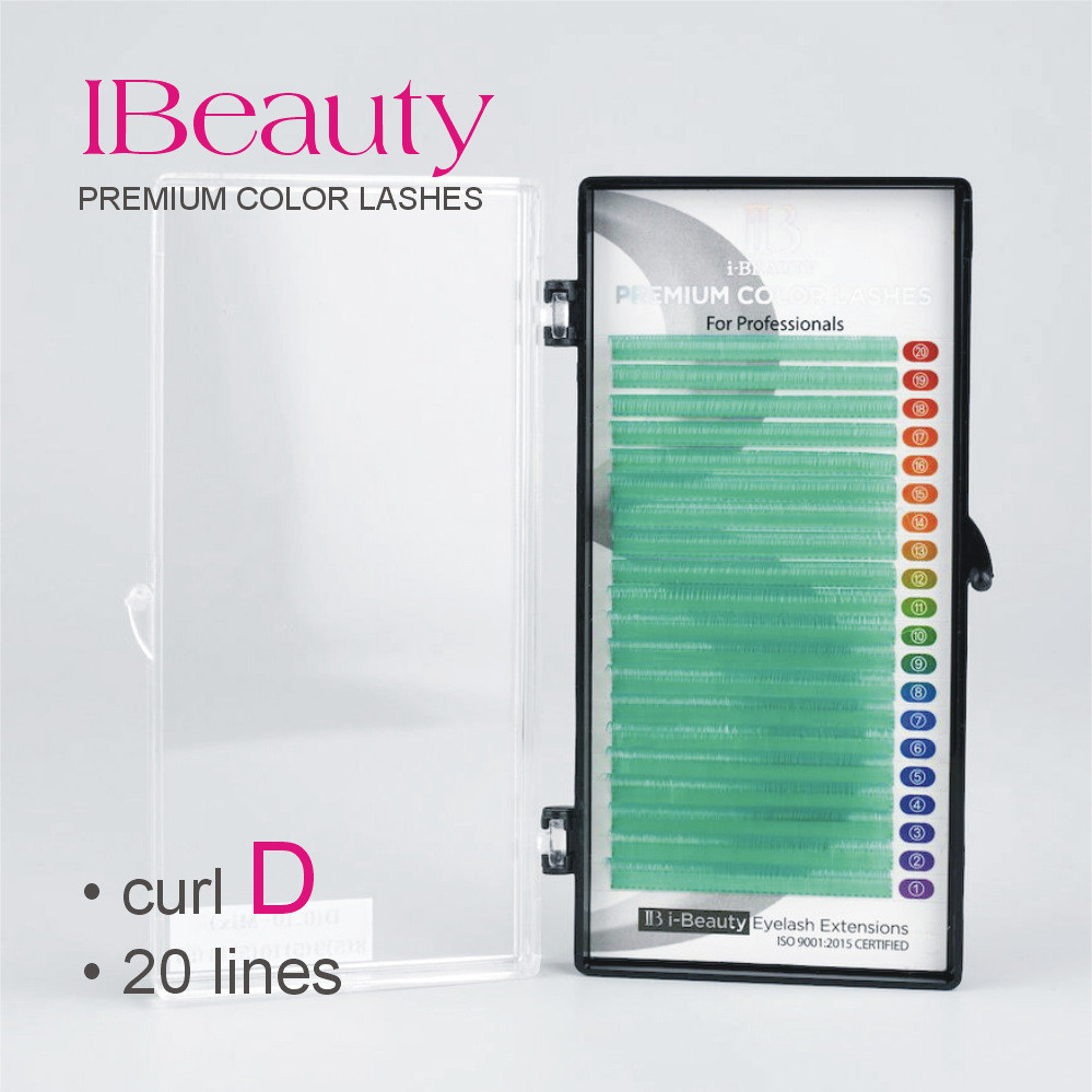 D 0.10 blue-green - Eyelash extension iBeauty