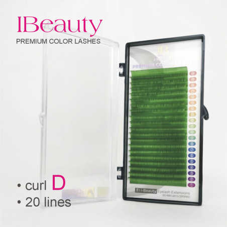 D 0.10 verde inchis - Extensii gene iBeauty