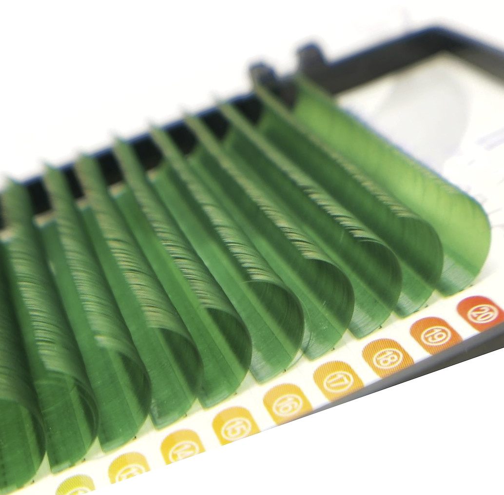 D 0.10 dark green - Eyelash extension iBeauty
