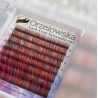 C & M, 0.07 Multicolor Lashes, eyelash extensions, tray with 8 lines, Orzelowska