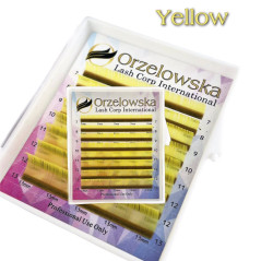 0.07 CC - Galben, Extensii gene colorate pastel, cutie cu 8 linii, Orzelowska