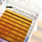 CC 0.07 Color Lashes, Orange, eyelash extensions, tray with 8 lines, Orzelowska