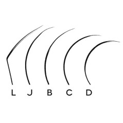 0.05 B - Eyelash extension Yassine 1:1 Premium, 20 lines