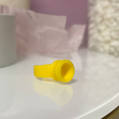 Inel transparent de unica folosinta, 13mm adanc pentru adeziv, pentru extensii gene