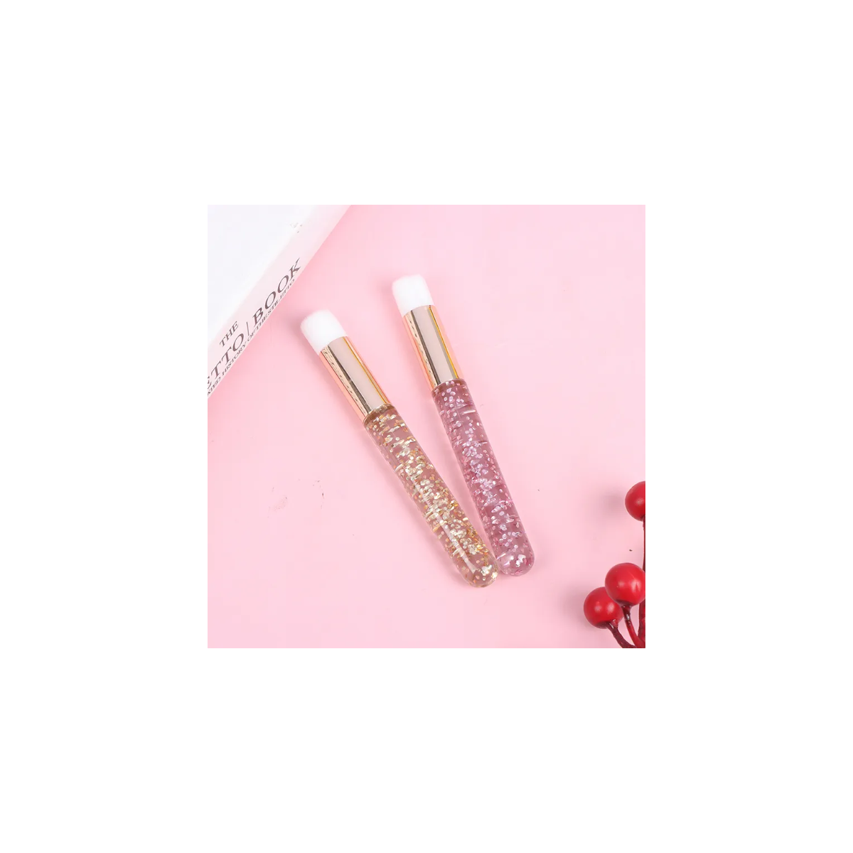 Pensula pentru curatarea extensiilor de gene- Glitter, diverse culori