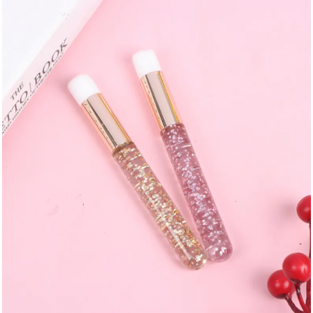Pensula pentru curatarea extensiilor de gene- Glitter, diverse culori