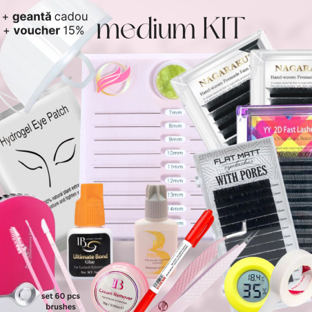 STARTER medium KIT - extensii gene - 16 produse - GEANTA CADOU + 15%VOUCHER