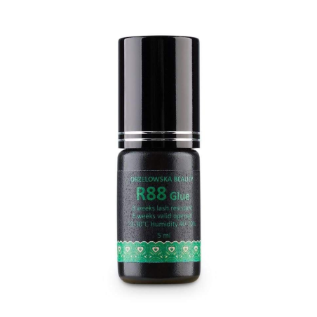 Adeziv R88 Verde, uscare 1-2 sec, rezistenta 8 saptamani, lipici volum extensii gene