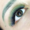 Ombre Green, Blossom easy fan, various curls