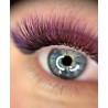 Extensiones de pestañas ombre Blossom, morado y negro, curvatura B, C, D y L, 0.07