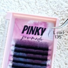 5D W Curbura L ---- PINKY premade - extensii gene gata facute, volum rapid