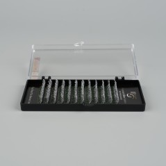 Gene cu sclipici argintii, iBeauty, Premium Glitter, D 0.18, 13 mm