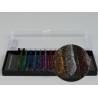 Gene cu sclipici mix culori iBeauty, Premium Glitter, 0.15mm